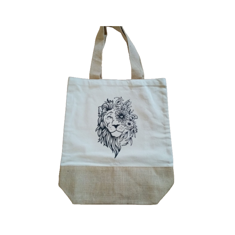 Tote Bag  coton / toile de jute