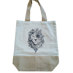 Tote Bag  coton / toile de jute