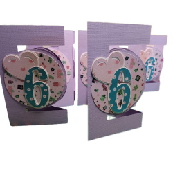 invitation Anniversaire + enveloppe