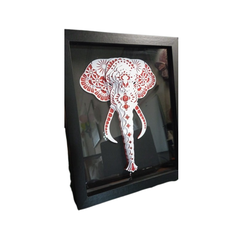 Cadre  Elephant mandala
