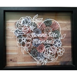 Cadre Coeur/Fleur