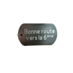 Porte-clés personnalisable en acier inoxydable